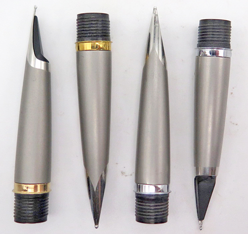 ITEM #6716: PARKER 50 FRONT END ASSEBLY IN GREY/SILVER. MEDIUM GRADE NIB.
